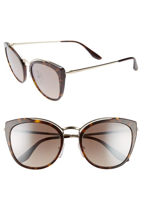 prada sunglasses spr grey gradient|59mm cat eye sunglasses Prada.